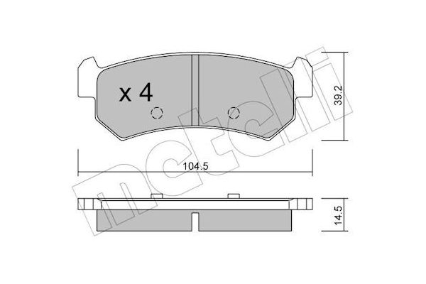 Fren Disk Balata Arka OTOZONE FDA9008-R
