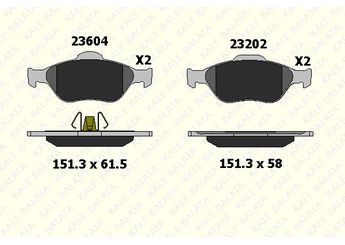 Fren Disk Balata Ön KALE BALATA 23604 188 05  TAM T2K021 FSTL T123817