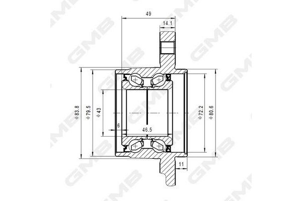 Porya Arka Sol Honda CR-V (RD1/3)(01.1997->)  VEKA 44-2026