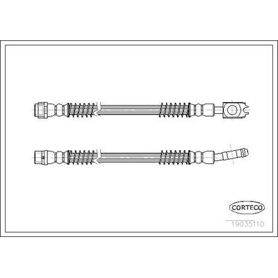 Fren Hortumu Arka Sağ veya Sol Volkswagen Touareg (7L6)(12.2006->2010)  MAHER 28604