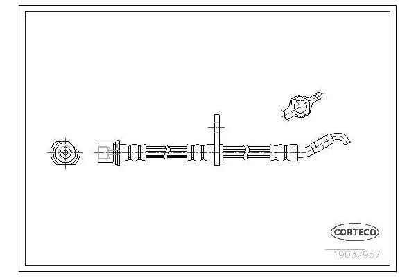 Fren Hortumu Ön Sağ veya Sol Daihatsu Terios (J100)(1997->2006)  FROW 559.1112.001