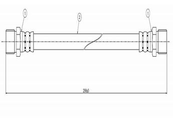 Fren Hortumu Ön Sağ veya Sol CAVO C800 230A  5154079030 5154078030 5154078050