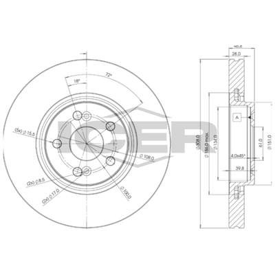 Fren Disk Ayna Ön Sağ ve Sol BRAXIS AE0864