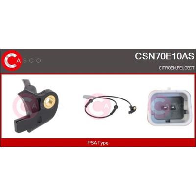 Abs Sensörü Ön Sağ veya Sol Peugeot Partner Van (05.2008->)  PSA ORJINAL 4545.E7