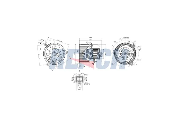 Kalorifer Motoru  Ford Tourneo Connect (TC7)(2002->)  KRAFTVOLL 08130001