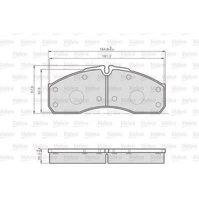 Fren Disk Balata Ön Renault Master Maxi P.Van (06.2002->)  VALEO 872160