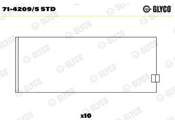 Kol Yatak (STD)  GLYCO 71-4209/5 STD  46413470 7780565