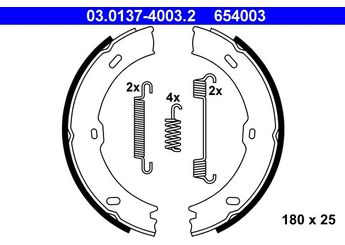 El Fren Balatası  ATE 03.0137-4003.2  A9064200320 9064200320 906 420 03 20 9104202600 910 420 26 00 A 906 420 03 20 A9104202600 A 910 420 26 00 2E0609537 2E0 609 537 2E0698525 2E0 698 525