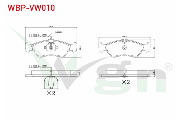 Fren Disk Balata Arka WGN WBP-VW010