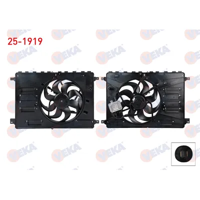 Radyatör Fan ve Motoru  Ford Galaxy (CA1)(2006->)  VEKA 25-1919