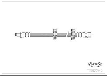 Fren Hortumu Ön Sağ veya Sol BREMBO T 85 047  801611707C 861611707A 861611707B 861611707C
