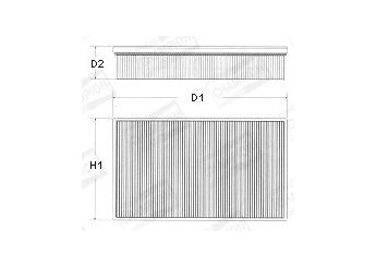 Hava Filtresi  MANN C 4373/1  8008108 5018350 5018 350 870X9601BAA 870 X 9601 BAA 9051128 9051 128 H701F9601AA H 701 F 9601 AA 7987898 7998796 C30489 C 30489 EAC4954 EAC 4954