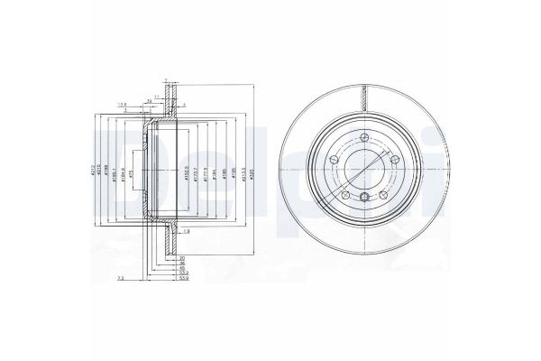 Fren Disk Ayna Arka Sağ ve Sol BMW 6 Serisi Coupe (E63)(2003->)  DELPHI BG3872