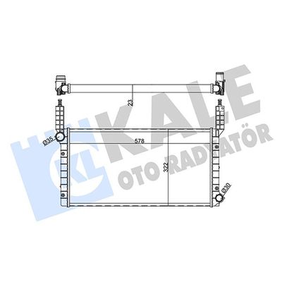 Su Radyatörü  Citroen Saxo (03.1996->)  KALE 351225