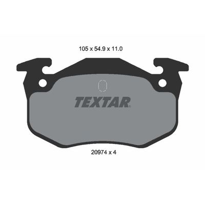 Fren Disk Balata Arka Citroen Xsara Coupe (07.1997->)  TEXTAR 2097401