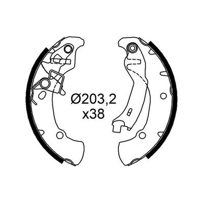 Fren Pabuçlu Balata Arka VALEO 564301