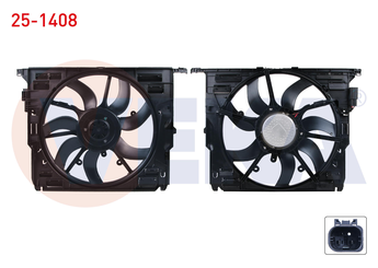 Radyatör Fan ve Motoru  VEKA 25-1408  17427599493 17427802943 17428509741 17 42 7 599 493 17 42 7 802 943 17 42 8 509 741 7599493 7 599 493 7802943 7 802 943 8509741 8 509 741