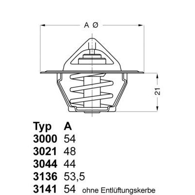 Termostat  WAHLER 3044.80