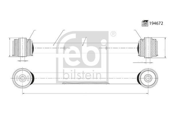 Salıncak Arka Alt Sağ veya Sol Jeep Grand Cherokee (WH)(2005->)  FEBI BILSTEIN 194672