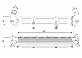 Turbo Radyatörü  MGA 80065  2827003000 28270-03000 282712A680 28271-2A680 282712B810 28271-2B810
