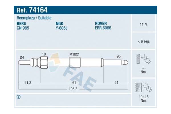Isıtma Bujisi  SVAC SV056