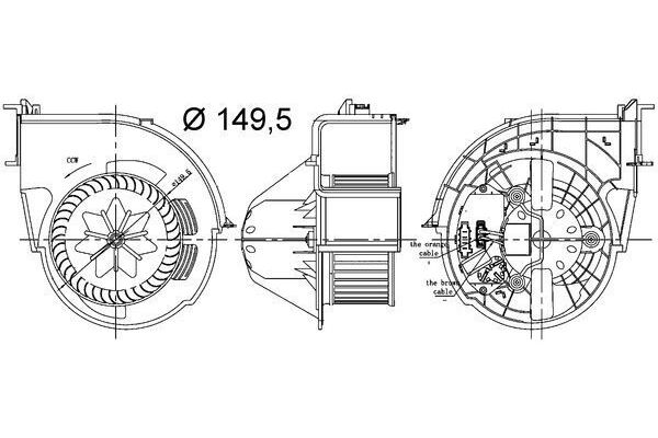 Kalorifer Motoru  BMW X6 M Serisi (E71)(2009->)  MAHLE AB 83 000S