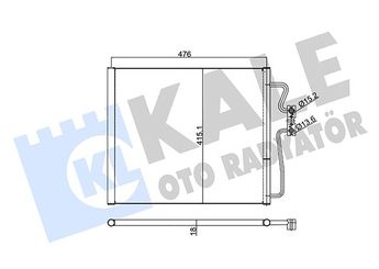 Klima Radyatörü  KALE 350535  64538378439 8378439