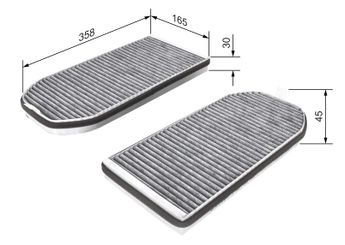 Polen Filtresi  BOSCH 1 987 432 362  64319272810 64118390447 64 11 8 390 447 64312339888 64 31 2 339 888 64319069926 64 31 9 069 926 64319070072 64 31 9 070 072 64 31 9 272 810