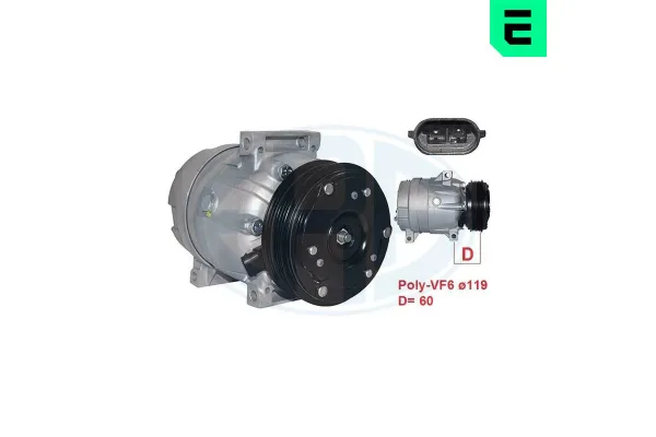 Klima Kompresörü  Opel Movano P.Van / Minibüs (2004->)  ERA 670076