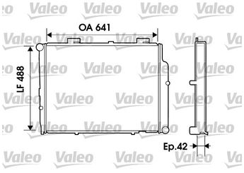 Su Radyatörü  VALEO 734803  A4475010101 2105005803 A2105005803