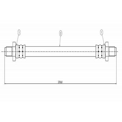 Fren Hortumu Ön Sağ veya Sol CAVO C800 153A