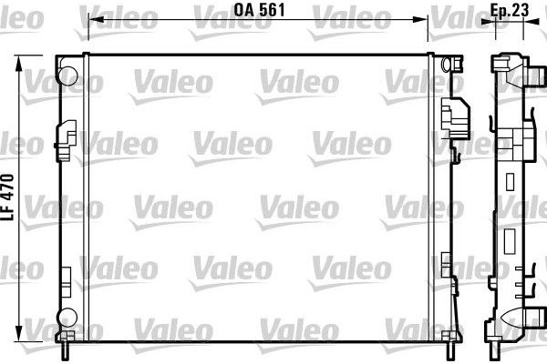 Su Radyatörü  Opel Vivaro (2001->)  VALEO 732853