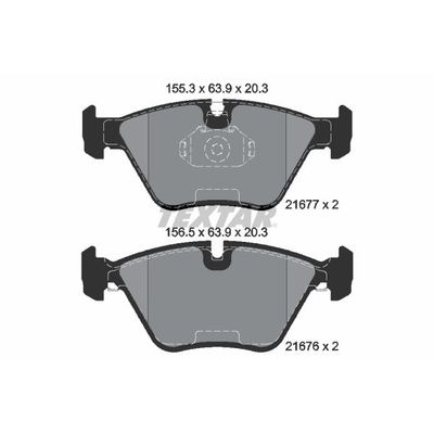 Fren Disk Balata Ön BMW 5 Serisi Sedan (E39)(1995->)  TEXTAR 2167703