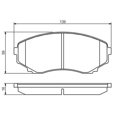 Fren Disk Balata Ön BOSCH 0 986 495 131