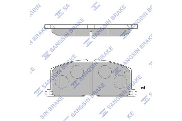 Fren Disk Balata Ön Toyota Carina II (T15)(1984->)  SANGSIN SP1105