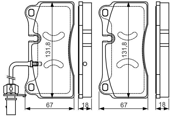 Fren Disk Balata Arka Audi R8 Coupe (423)(04.2007->)  BOSCH 0 986 TB3 221