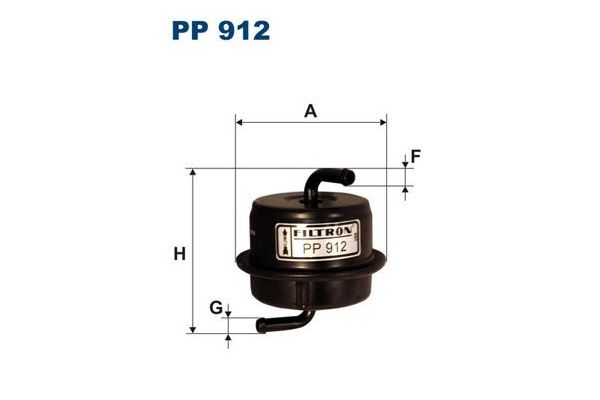 Yakıt Filtresi  Suzuki Swift 3/4/5 Kapı (SF/EA)(1989->)  FILTRON PP 912