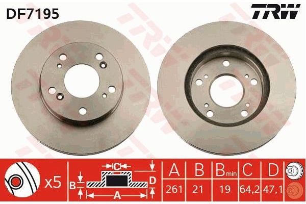 Fren Disk Ayna Ön Sağ ve Sol Honda CR-Z (SZT)(01.2010->)  AYD 50590