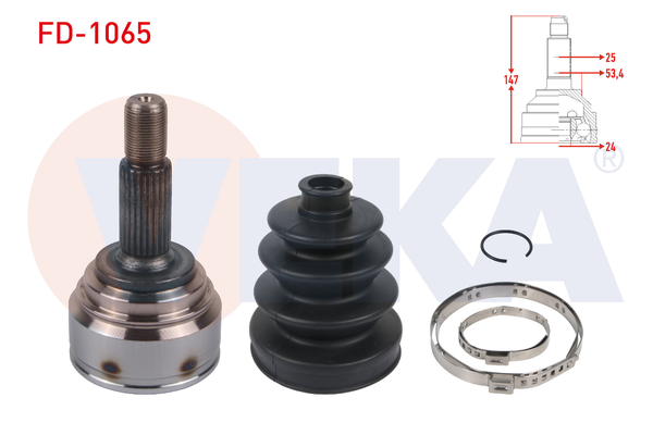 Aks Kafası Ön Dış Sağ veya Sol VEKA FD-1065