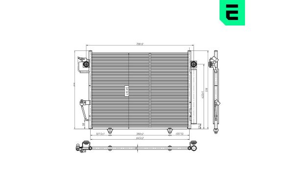 Klima Radyatörü  Mitsubishi Pajero (V80/V90)(2007->)  ERA 667332