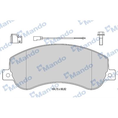 Fren Disk Balata Ön Ford Transit Kombi (TT9)(2006->)  MANDO MBF015034