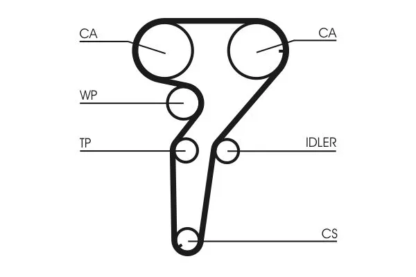 Triger Kayışı  Lancia Lybra 4 Kapı (1999->)  CONTINENTAL CT880
