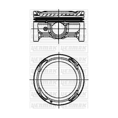 Piston (72.50MM-0.50)  KING PISTON 18-4011083