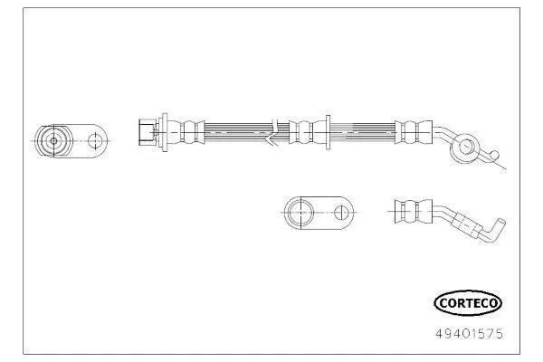 Fren Hortumu Arka Sol Toyota Avensis (T27)(2015->)  CAVO C901 162A