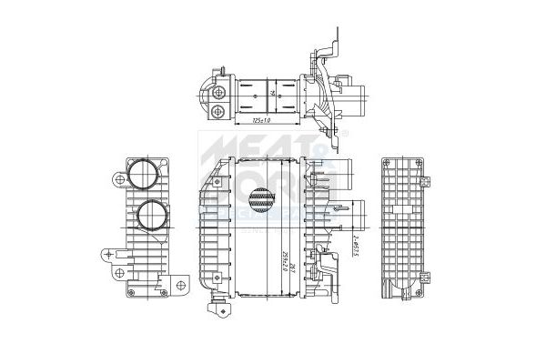 Turbo Radyatörü  Toyota Corolla Combi SW (E12)(2002->)  MADE IN TAIWAN 199-4835