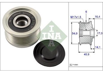 Alternatör Kasnağı  INA 535 0112 10  77364725 51727338 51727339 51764265 51793678 51854901 51854902 51859058 51944891 52003506 52003507 71794570 71797184 77363948 95511968 95512068 95520426 1202272 12 02 272 1202274 12 02 274 1205029 12 05 029 12759595 12 759 595 12759596 12 759 596 93169260 93 169 260