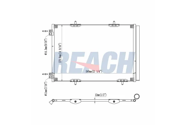 Klima Radyatörü  Opel Crossland X (2017->) / Crossland (2021->)  VEKA 43-3309