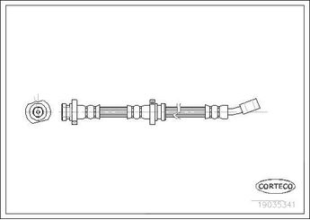 Fren Hortumu Ön Sol CORTECO 19035341  19035341 462100M015 462100M017