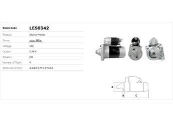 Marş Dinamosu  LUCAS ELEKTRIK LES0342  46231531 46430785 46518059 46231511 71721256 7735162 7772459 7796598
