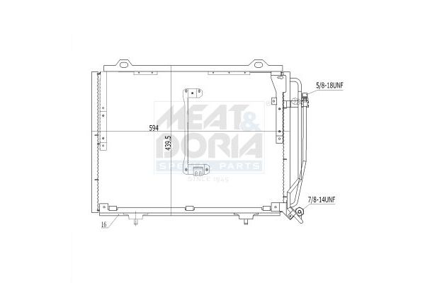 Klima Radyatörü  BEHR AC 244 001S